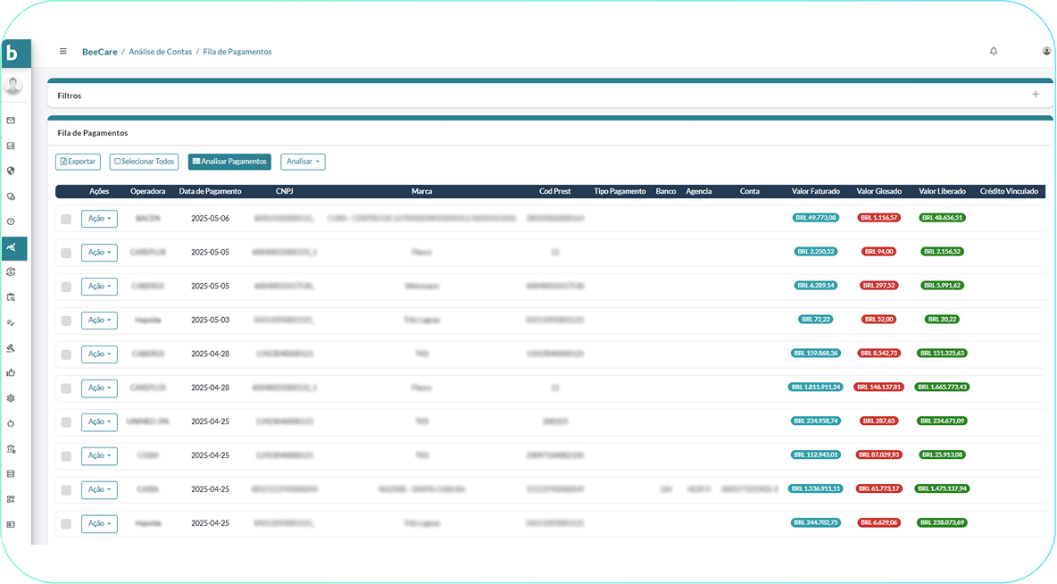 Screenshot da plataforma Ciclo da Receita