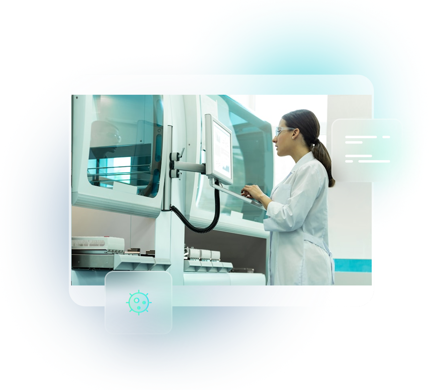 Interface do sistema Tasy para laboratórios